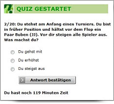 kostenlos Poker lernen und PokerStrategy Quiz bestehen